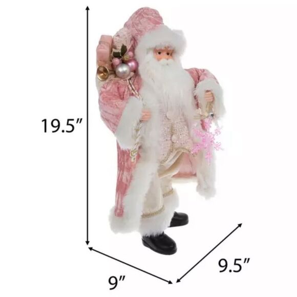 Pink Snowflake Santa - Picture 2 of 3
